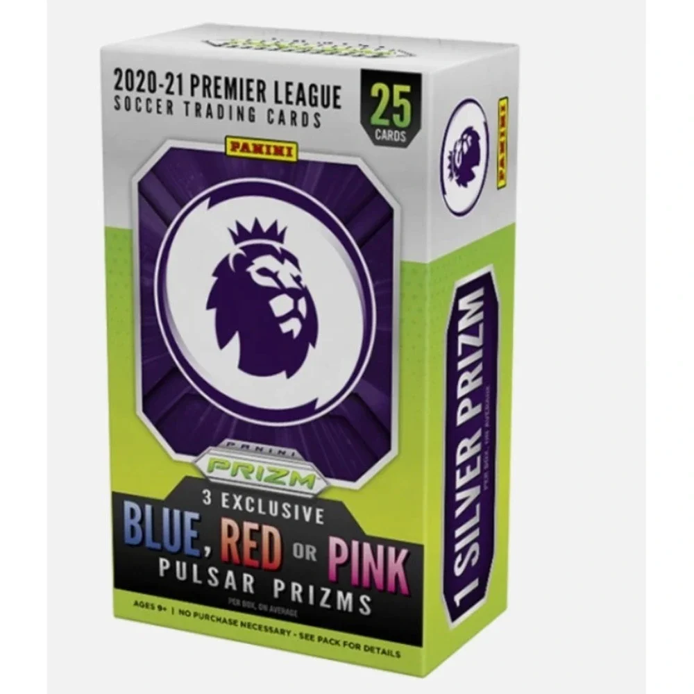 Panini Prizm 2020-21 Premier League Soccer Cereal Box (Blue, Red or Pink Pulsar